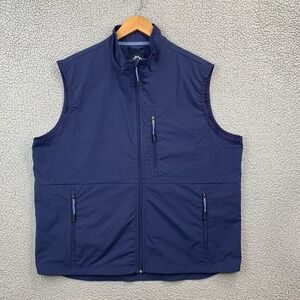 Mountain And Isles Men's Size Large Full Zip Outdoor Hiking Blue Navy Vest
